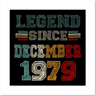 44 Years Old Legend Since December 1979 44th Birthday Posters and Art